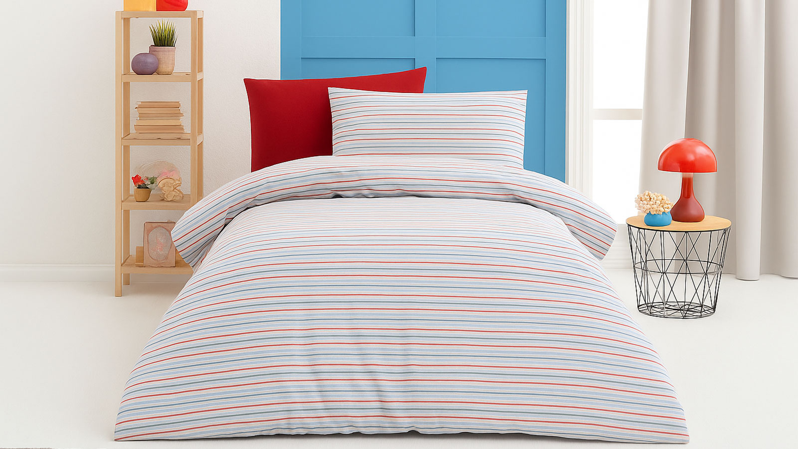 Stripe Bed Linen Single