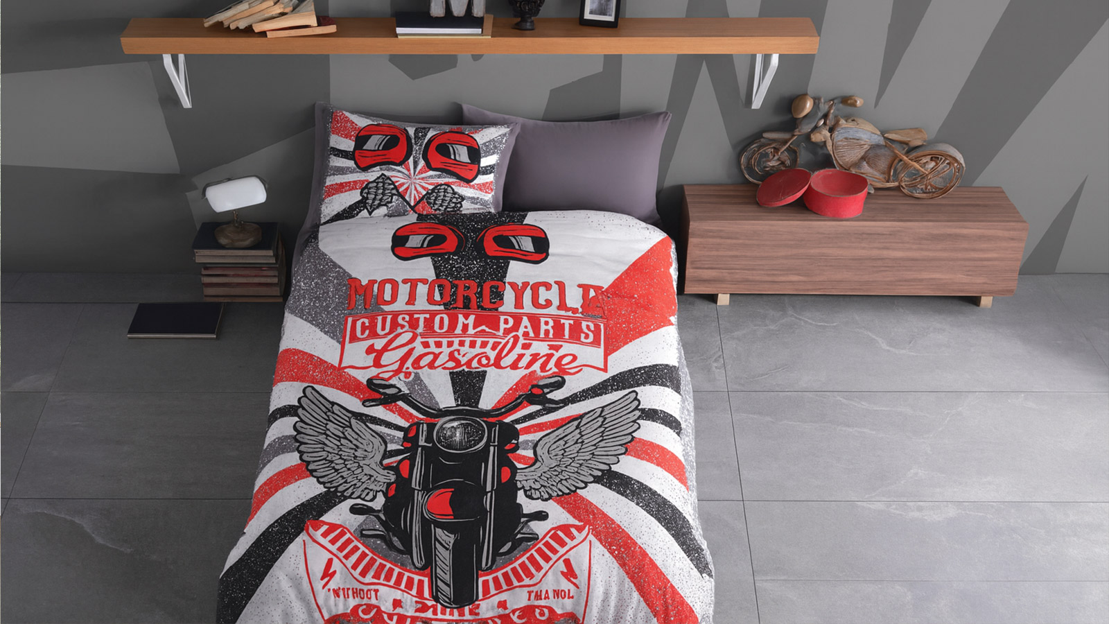 Motorcycle T 101 Bed Linen Single Motorcycle T 101 Bed Linen Single