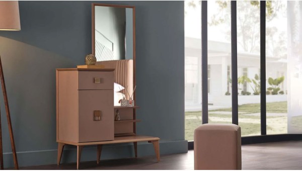 Alvis Dressing Table & Mirror