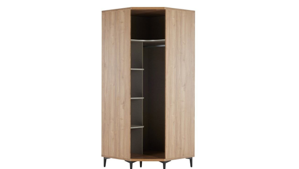 Mary Corner Glass Door Closet