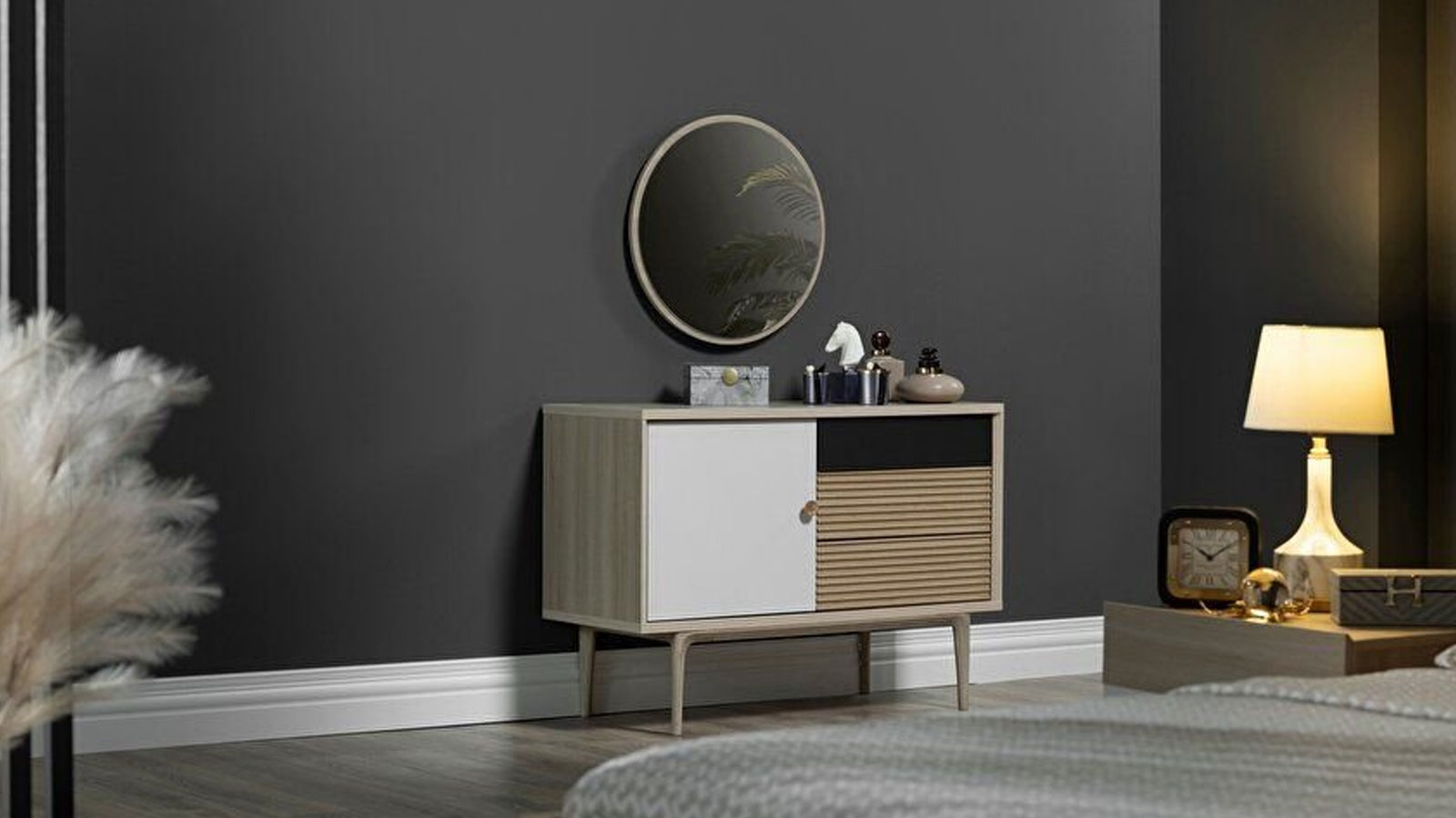 Retro Dressing Table & Mirror