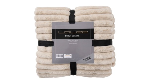 Lalee Plush Blanket Beige 