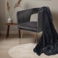 Lalee Plush Blanket Graphite