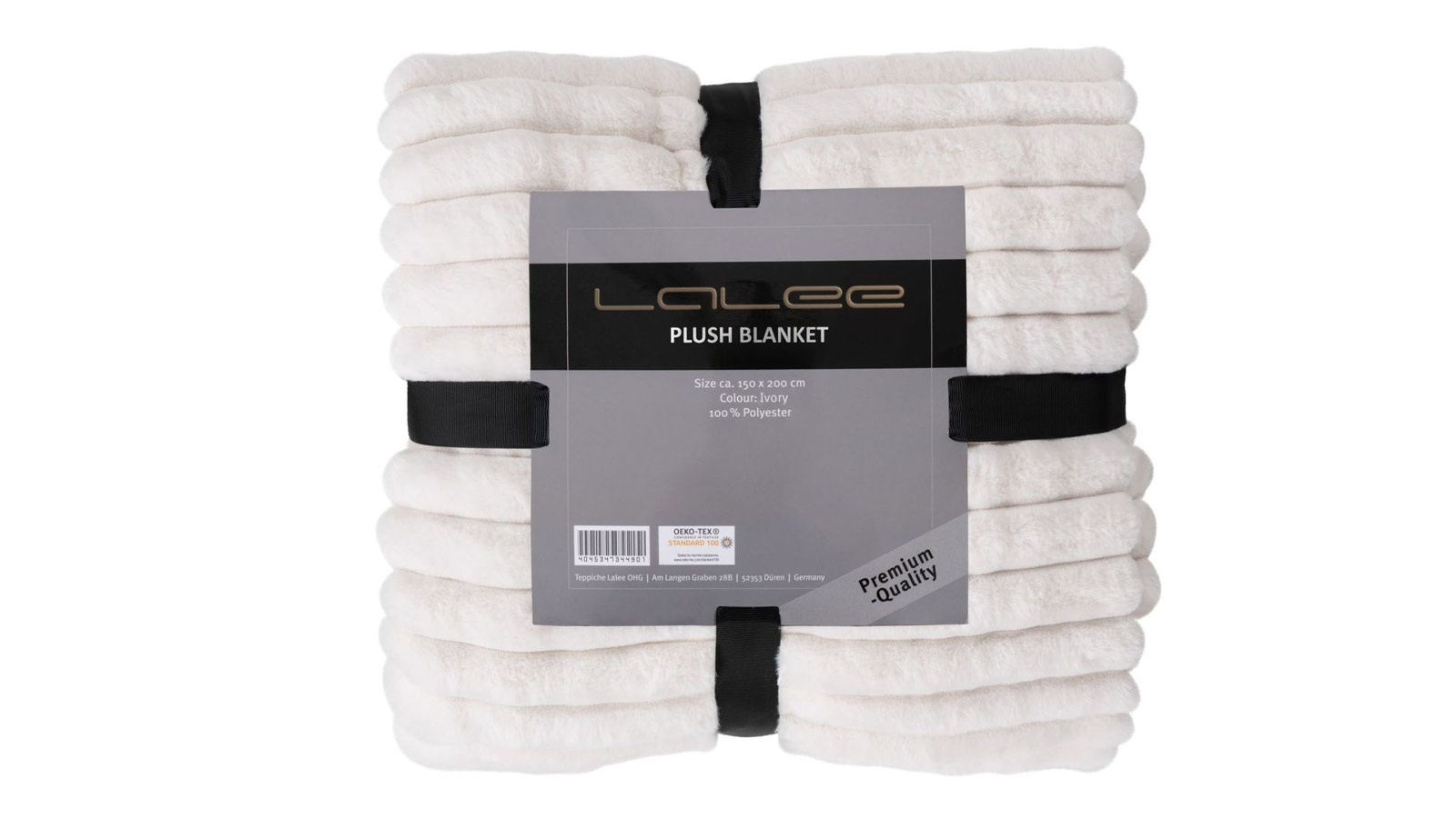 Lalee Plush Blanket Ivory