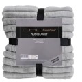 Lalee Plush Blanket Silver
