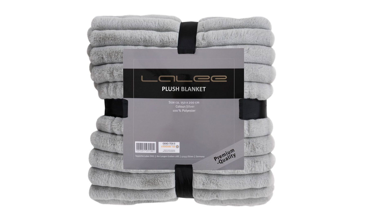 Lalee Plush Blanket Silver