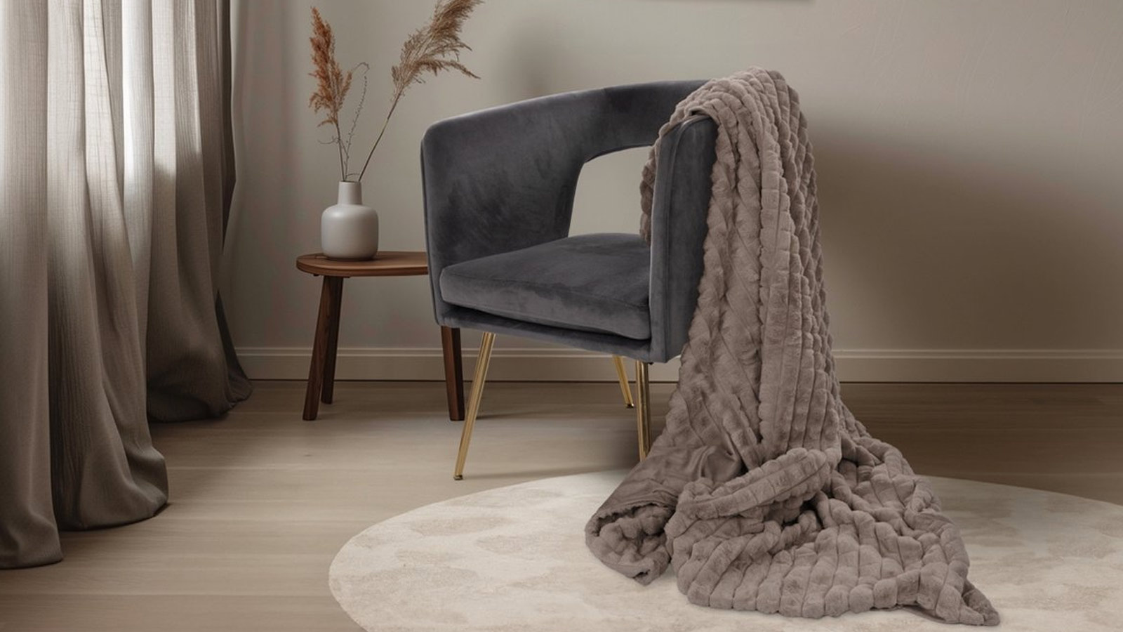 Lalee Harmony Blanket Taupe