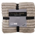 Lalee Plush Blanket Taupe