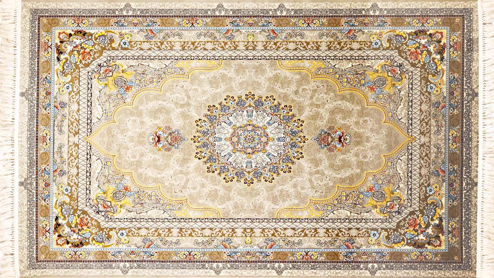 Zar 7616 Iranian Classic Carpet Grey