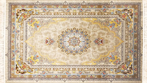 Zar 7616 Iranian Classic Carpet Grey