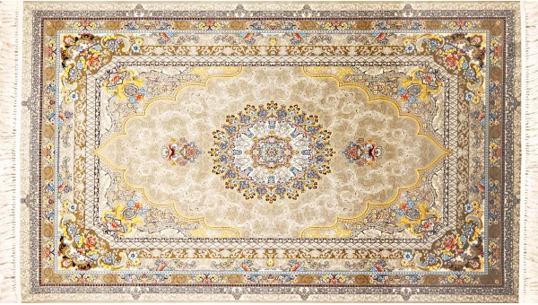 Zar 7616 Iranian Classic Carpet Grey