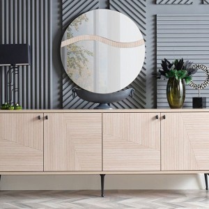 Cross Sideboard And Mirror