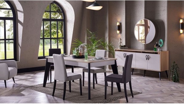 Serez Dining (Table+4 Chairs)