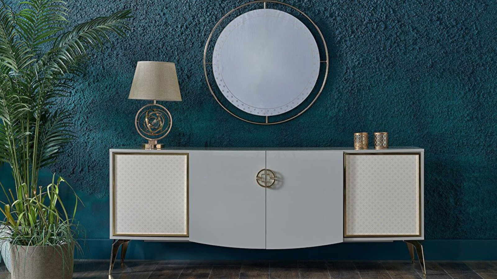 Valesco Sideboard and Mirror Valesco Sideboard and Mirror