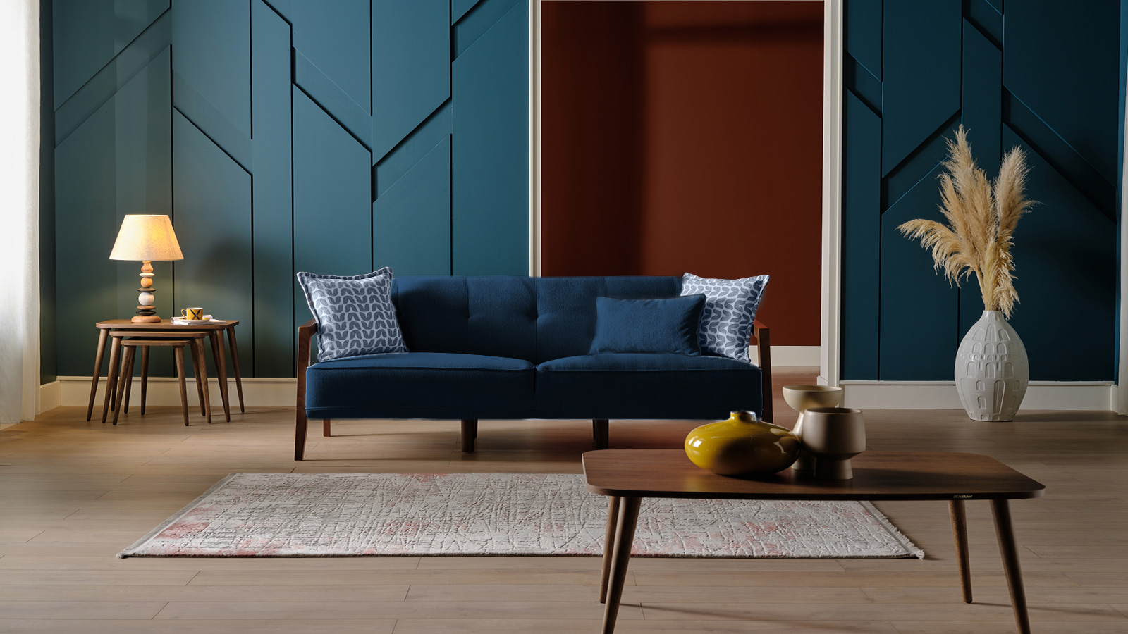 Gina Sofa 3 Seater Wood Gina Sofa 3 Seater Wood