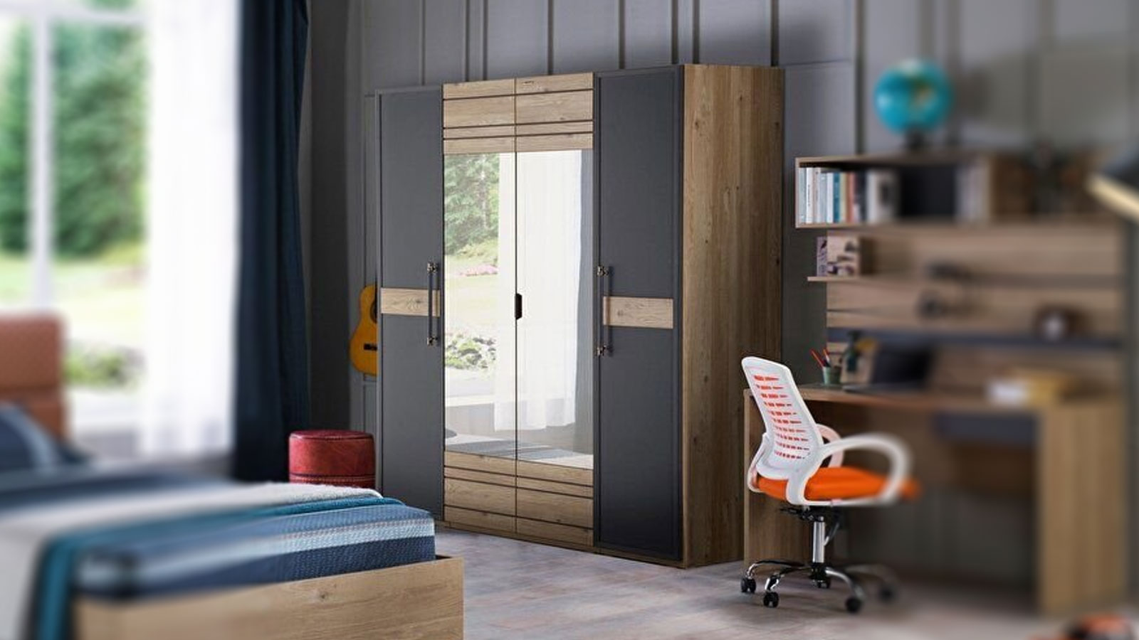 Lauren 4 Doors Closet 